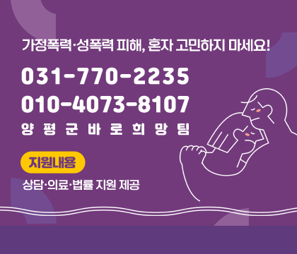 성폭력 가정폭력 피해지원